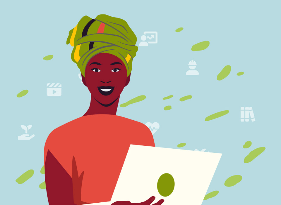 Femme avec Zertificate